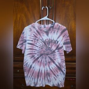 Hollister Kids Tie-Dye Tee - Pink and White